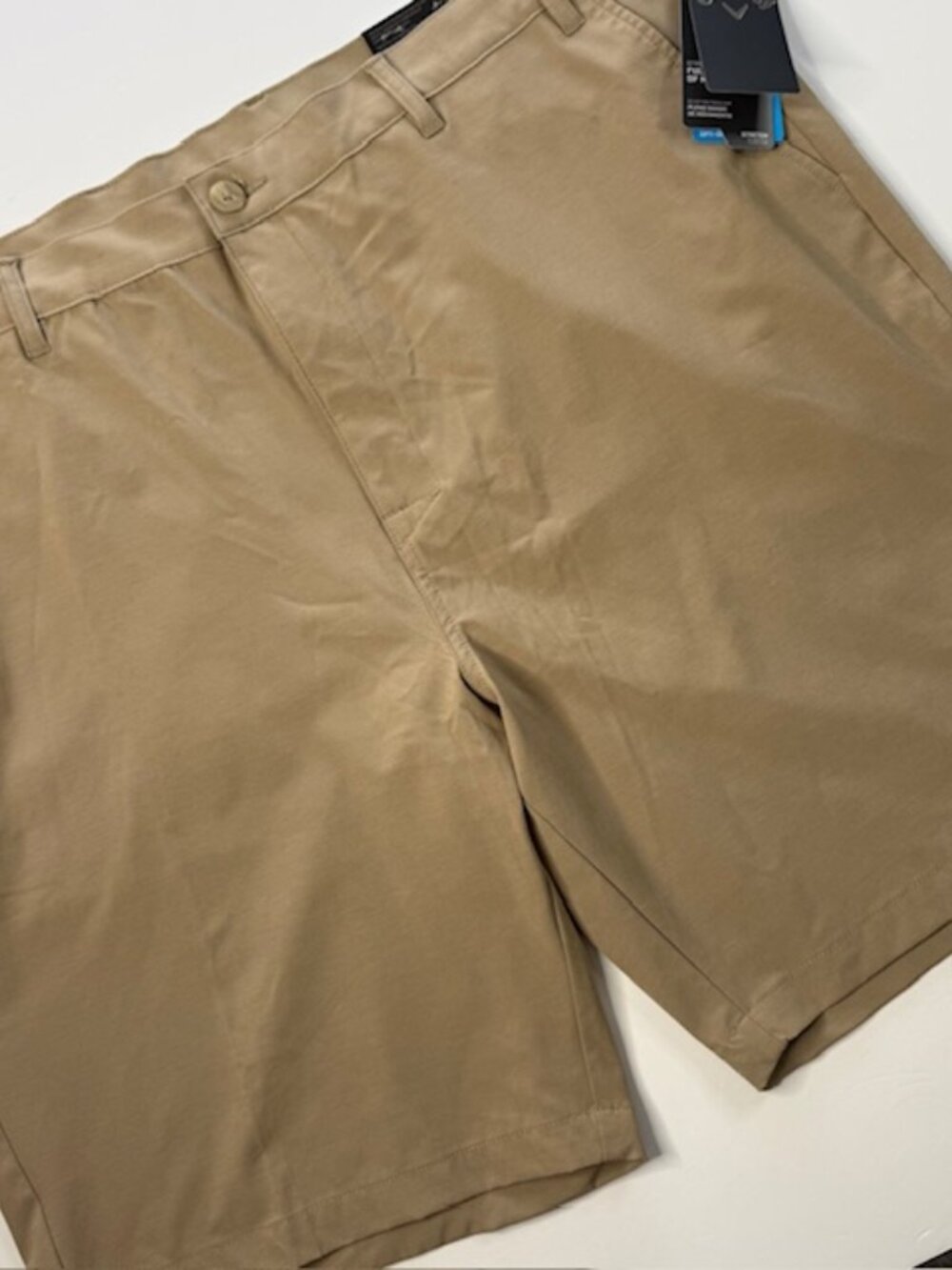 Callaway Shorts Opti-Dri Mens 46BW Khaki Golf Shorts Activewear NWT Retail $92